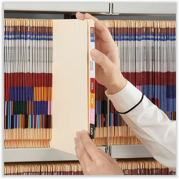Image of Universal UNV13300 End Tab File Folder, 8 1/2" x 11", 3/4" Expansion, 11 pt., Manila Paper, Brown, 10% Recycled, 100 / Box