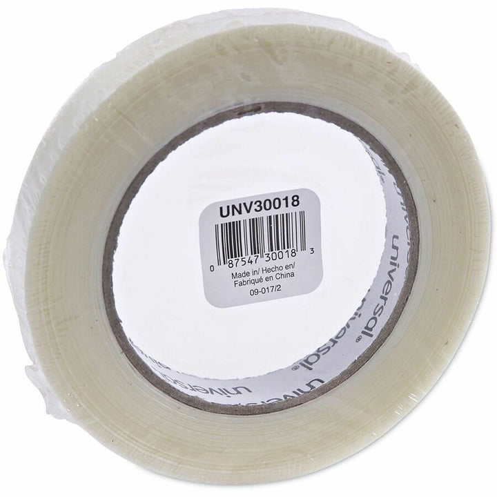 Image of Universal UNV30018 120# Utility Grade Filament Tape, 3" Core, 18 mm x 54.8 m, Clear