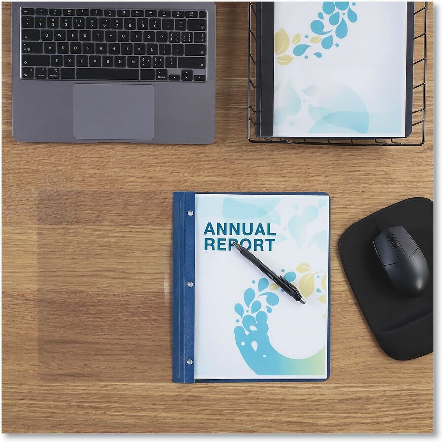 Image of Universal UNV56138EE Report Cover, 1/2" Folder Capacity, 8 1/2" x 11", 100 Sheets Capacity, 3 x 3-prong Fastener, Punched, 25 / Box