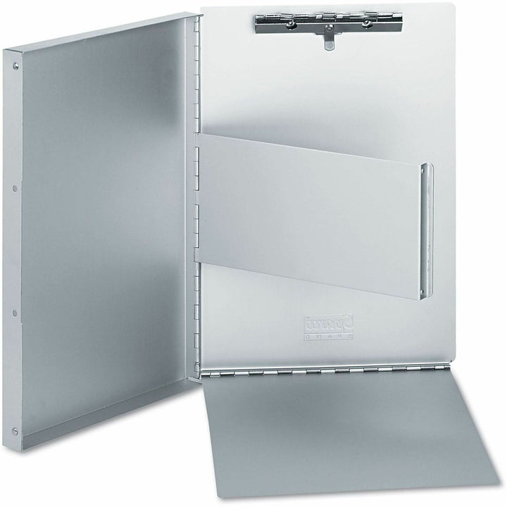 Image of Universal UNV40300 Storage Clipboard, 0.40" Clip Capacity, Storage for Document, Form, 8 1/2" x 11" Sheet Size, Aluminum, Aluminum, 1 Each