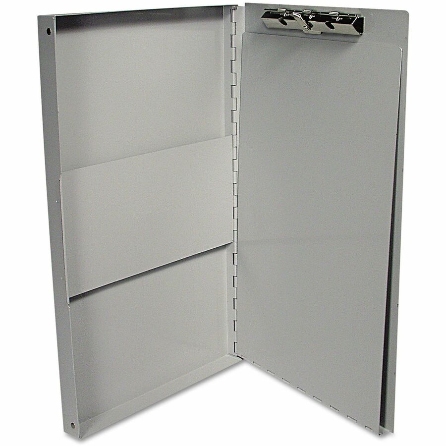 Image of Universal UNV40300 Storage Clipboard, 0.40" Clip Capacity, Storage for Document, Form, 8 1/2" x 11" Sheet Size, Aluminum, Aluminum, 1 Each