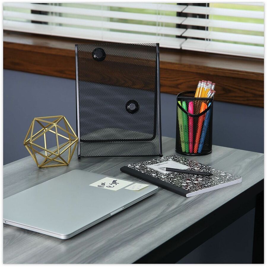 Image of Universal UNV15520 Ballpoint Pen, Retractable, Fine 0.7 mm, Black Ink, Black Barrel, Dozen