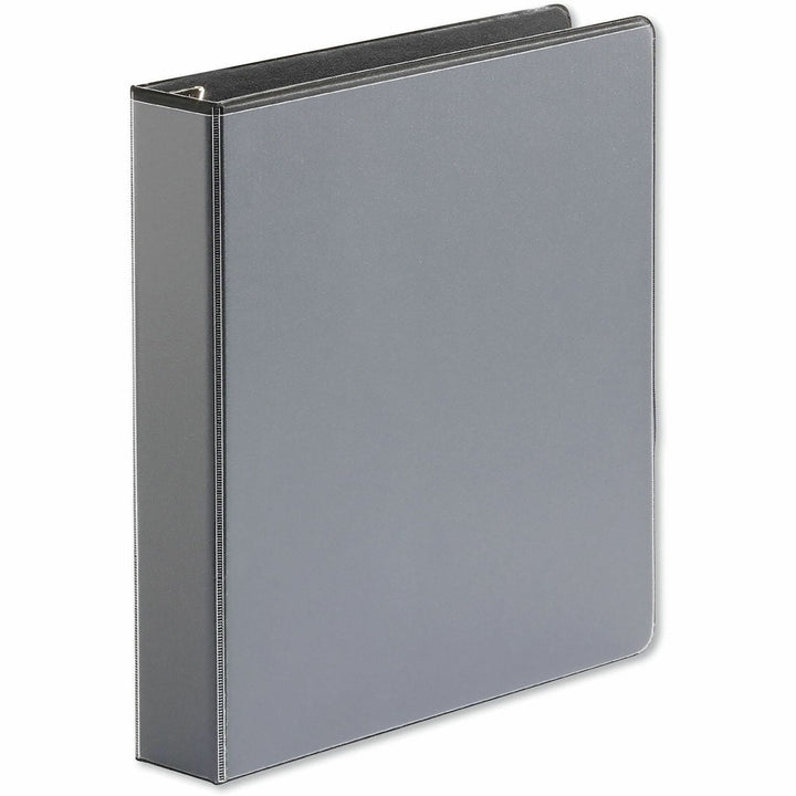 Image of Universal® Deluxe Easy-To-Open D-Ring View Binder, 3 Rings, 1.5" Capacity, 11 X 8.5, Black
