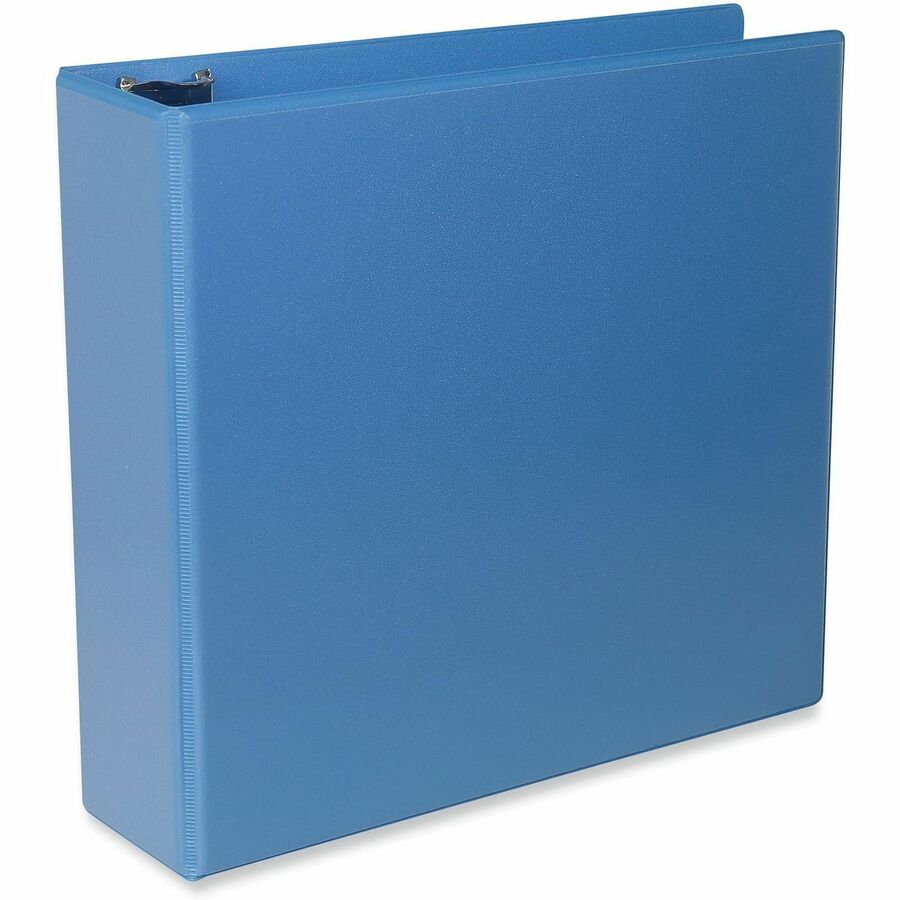 Image of Universal UNV20753 Slant D-Ring View Binder, 3 Rings, 3" Capacity, 11 x 8.5, Light Blue