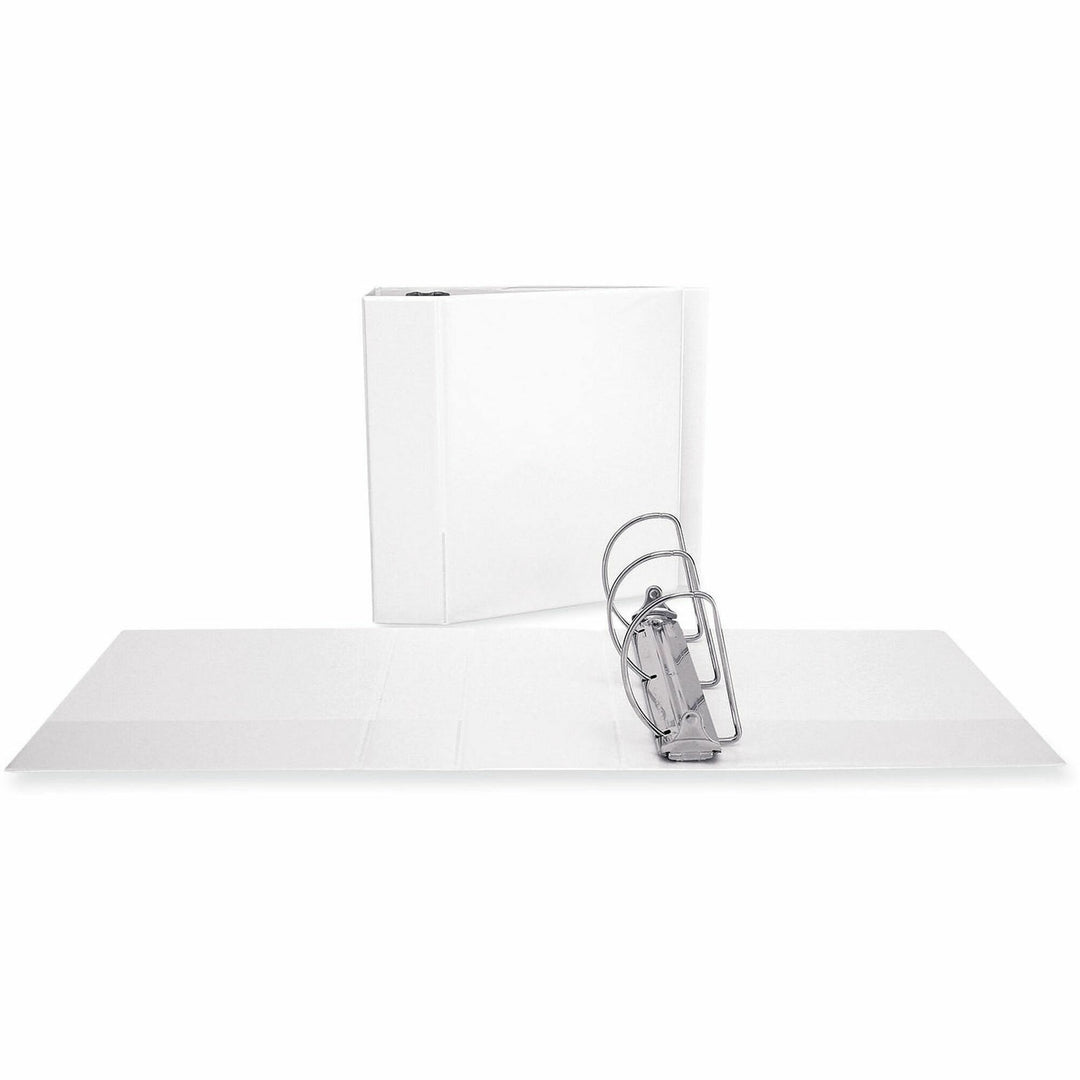 Image of Universal® Slant D-Ring View Binder, 3 Rings, 5" Capacity, 11 x 8.5, White