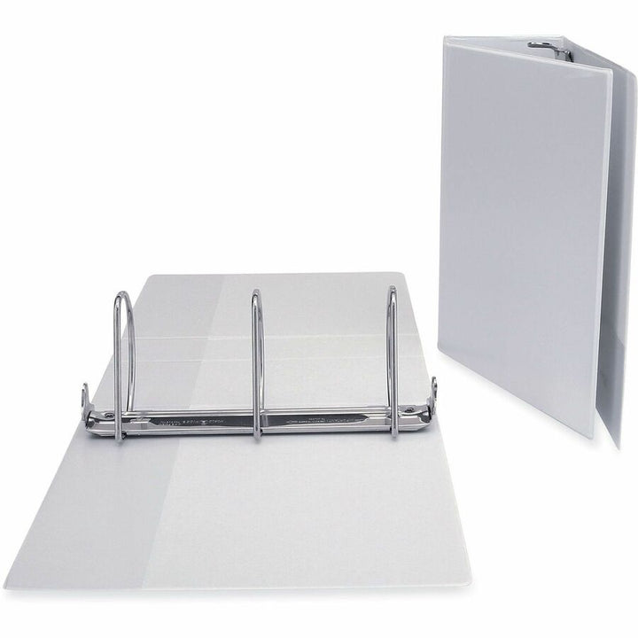 Image of Universal UNV20997 Slant D-Ring View Binder, 3 Rings, 5" Capacity, 11 x 8.5, White