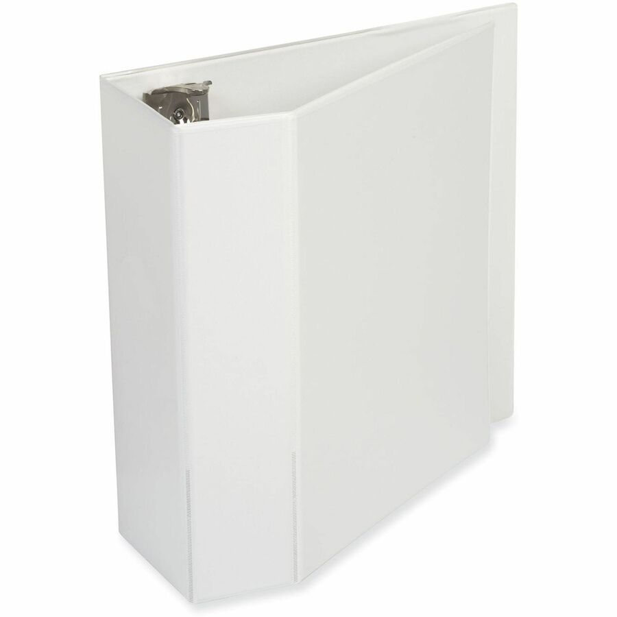 Image of Universal UNV20997 Slant D-Ring View Binder, 3 Rings, 5" Capacity, 11 x 8.5, White