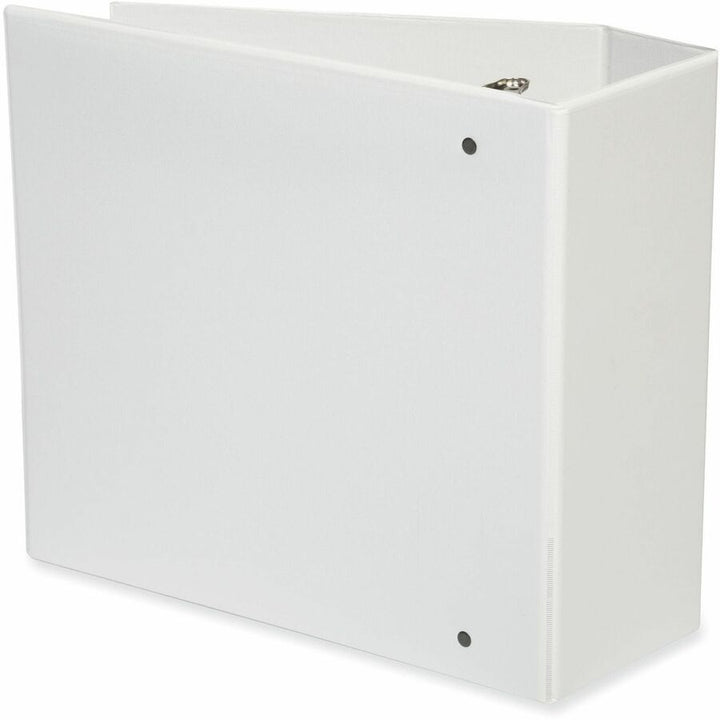 Image of Universal UNV20997 Slant D-Ring View Binder, 3 Rings, 5" Capacity, 11 x 8.5, White