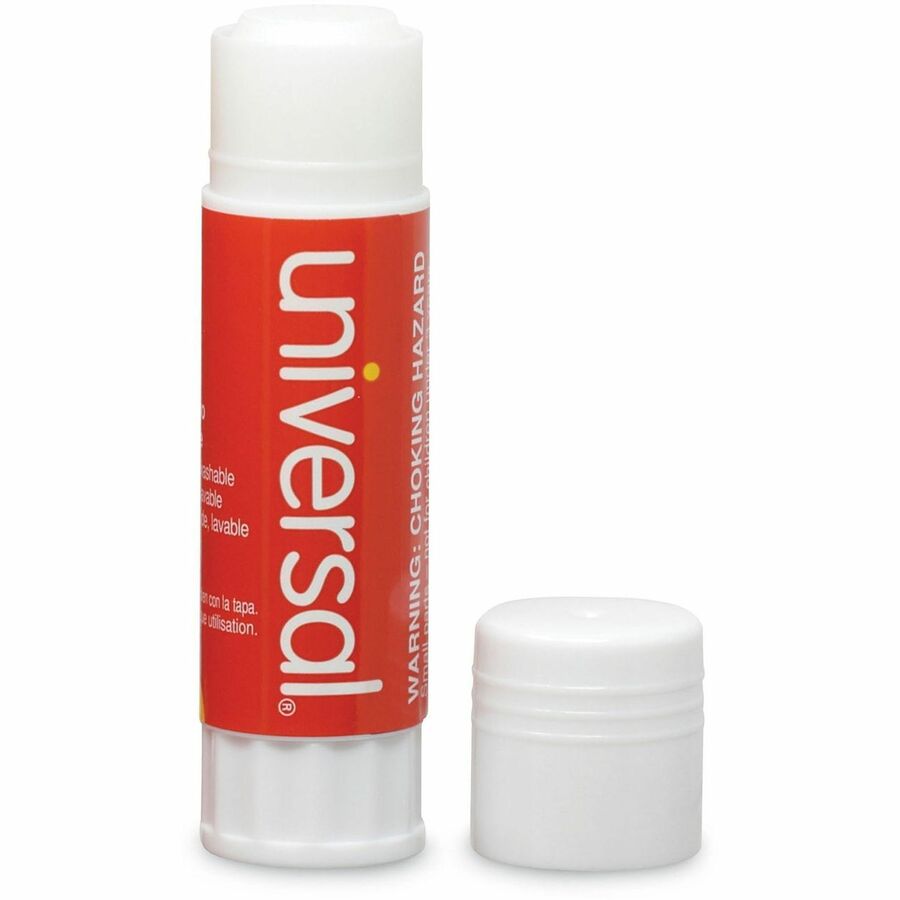 Image of Universal UNV75750 Glue Stick, 0.74 oz, Clear, 12 / Pack