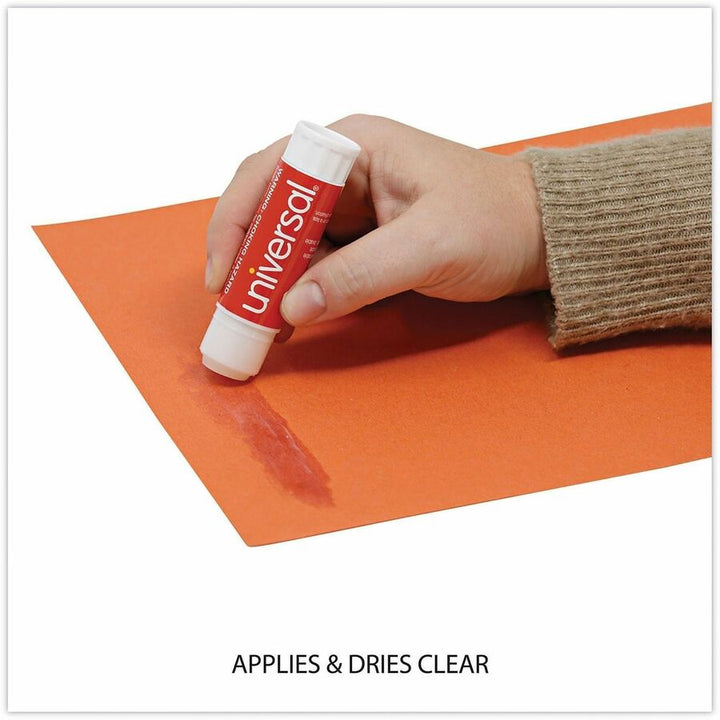 Image of Universal UNV75750 Glue Stick, 0.74 oz, Clear, 12 / Pack
