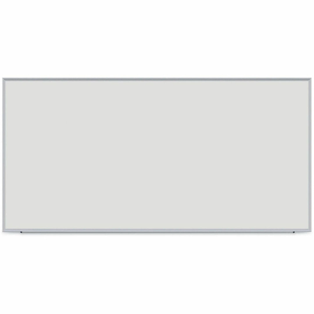 Image of Universal® Deluxe Melamine Dry Erase Board, 96" x 48", White Surface, Anodized Aluminum Frame