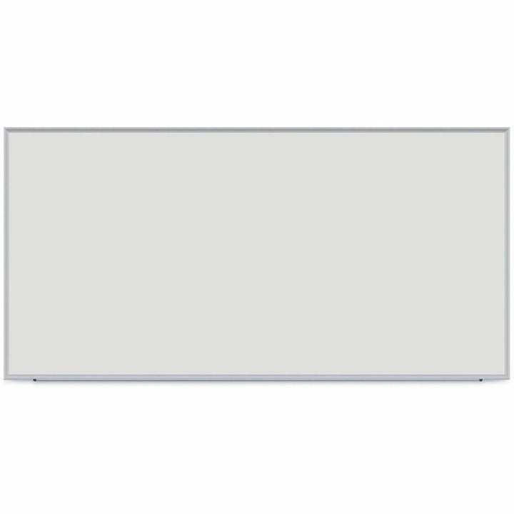 Image of Universal® Deluxe Melamine Dry Erase Board, 96" x 48", White Surface, Anodized Aluminum Frame