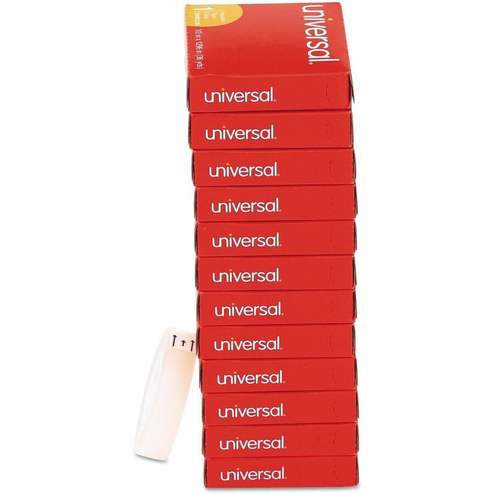 Image of Universal UNV81236VP Invisible Tape, 1" Core, 0.5" x 36 yds, Clear, 12/Pack