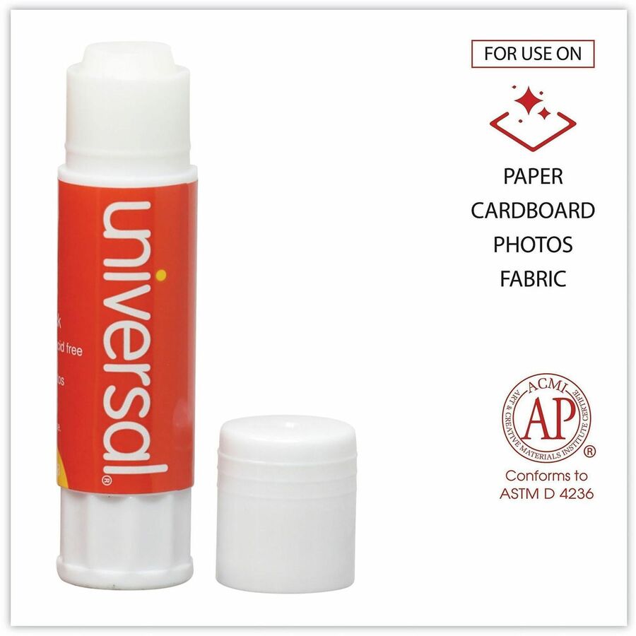 Image of Universal UNV75748VP Glue Stick, 0.28 oz, Clear, 30 / Pack
