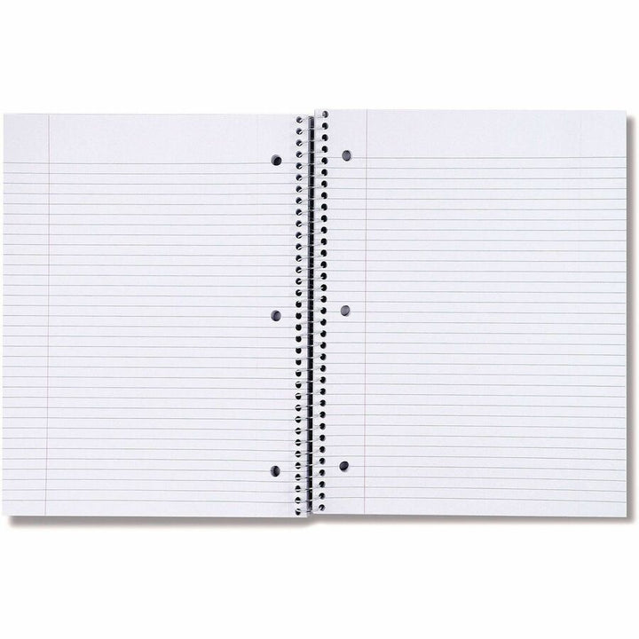 Image of Universal® Wirebound Notebook, 3-Subject, Medium/College Rule, Black Cover, (120) 11 x 8.5 Sheets