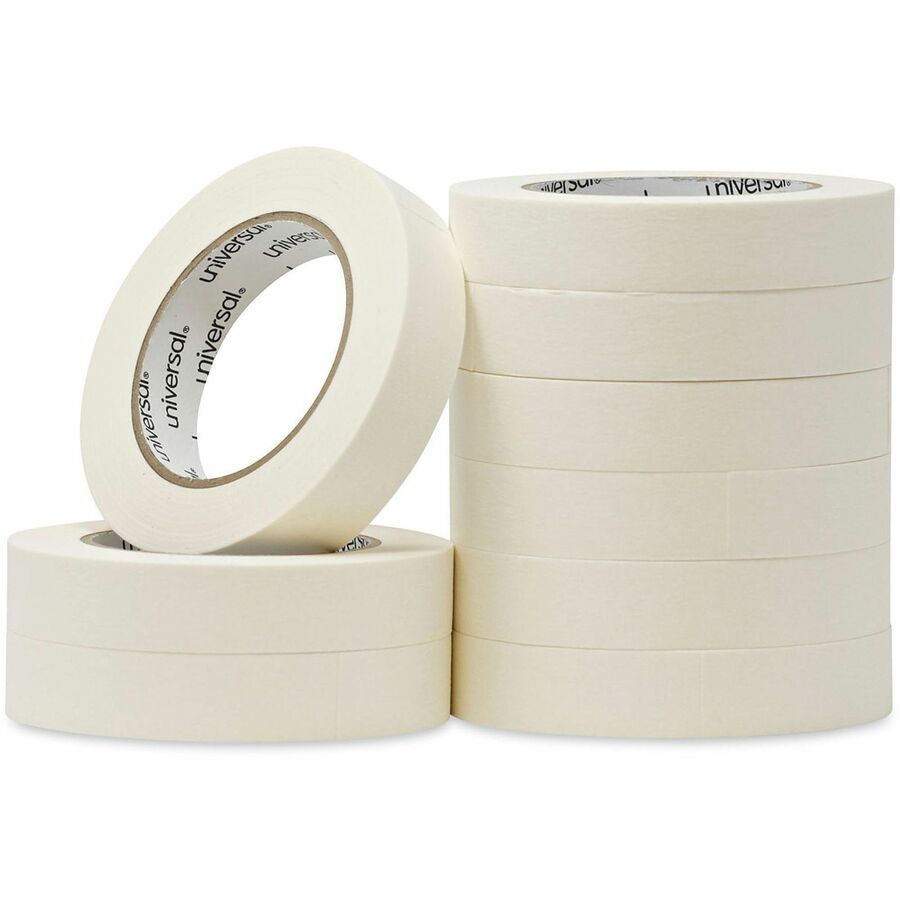 Image of Universal UNV51301CT General-Purpose Masking Tape, 3" Core, 24 mm x 54.8 m, Beige, 36/Carton