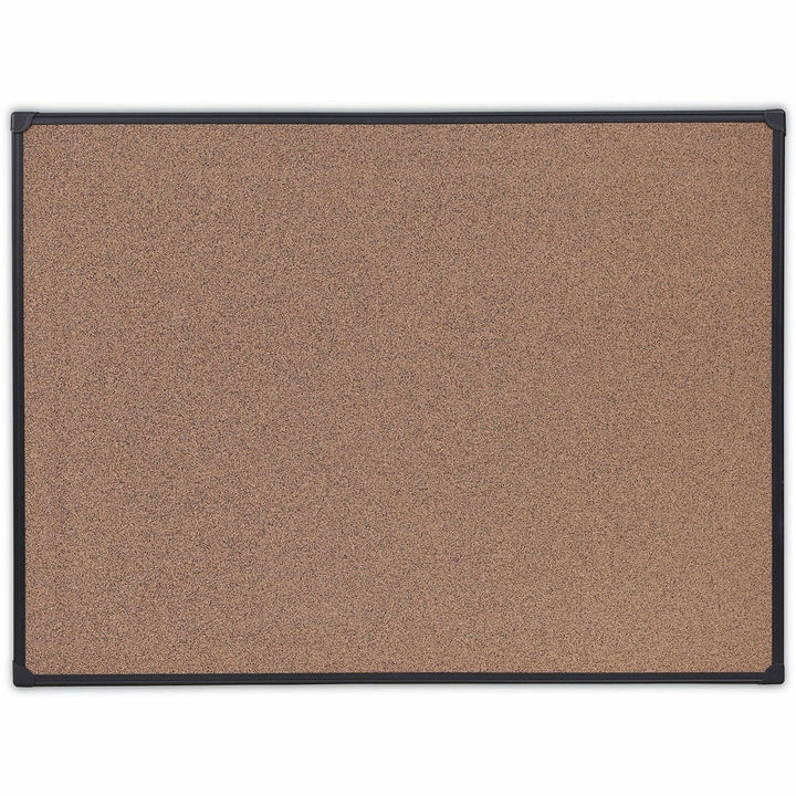 Image of Universal® Tech Cork Board, 47.24" x 35.43", Brown Surface, Black Aluminum Frame