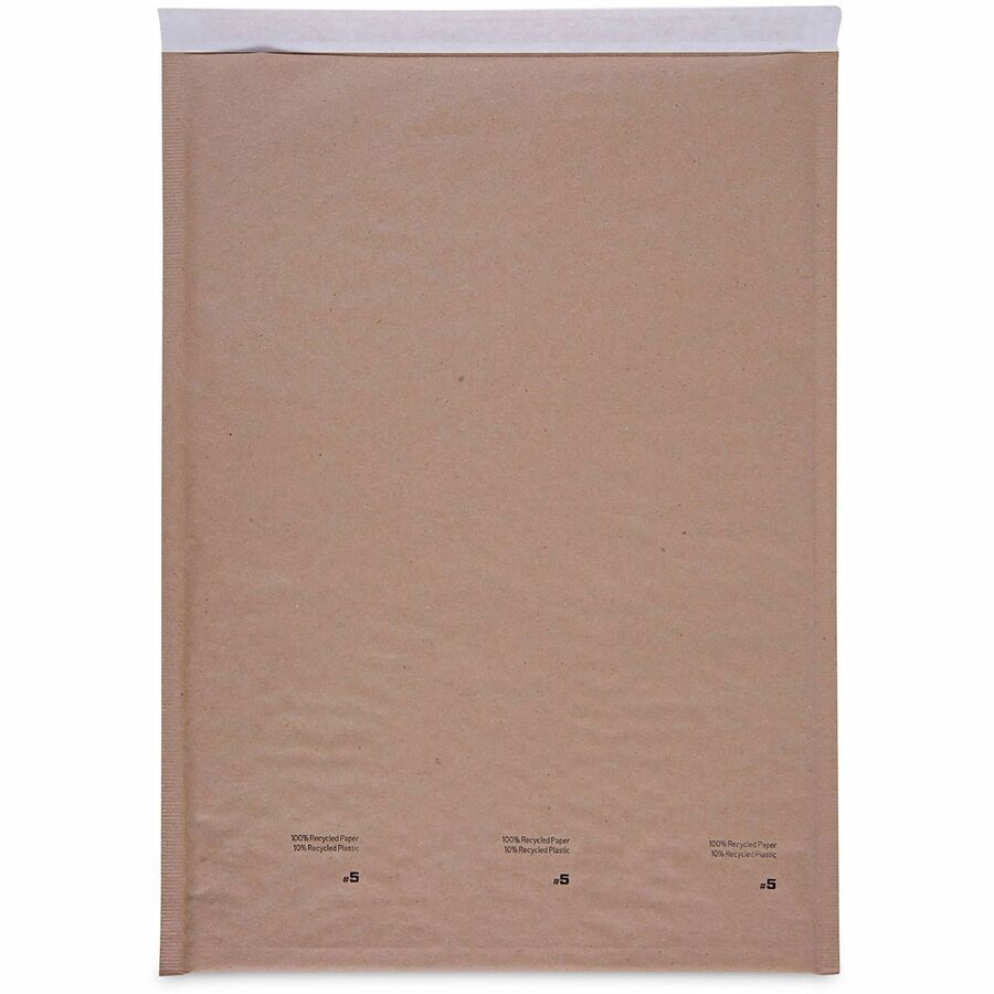 Image of Universal UNV62264 Mailer, Bubble, #5, Self Adhesive, Natural Kraft, Kraft Paper, 80 / Carton