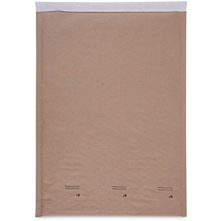 Image of Universal UNV62264 Mailer, Bubble, #5, Self Adhesive, Natural Kraft, Kraft Paper, 80 / Carton