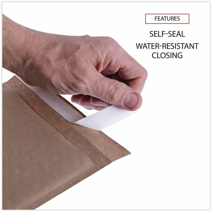 Image of Universal UNV62264 Mailer, Bubble, #5, Self Adhesive, Natural Kraft, Kraft Paper, 80 / Carton
