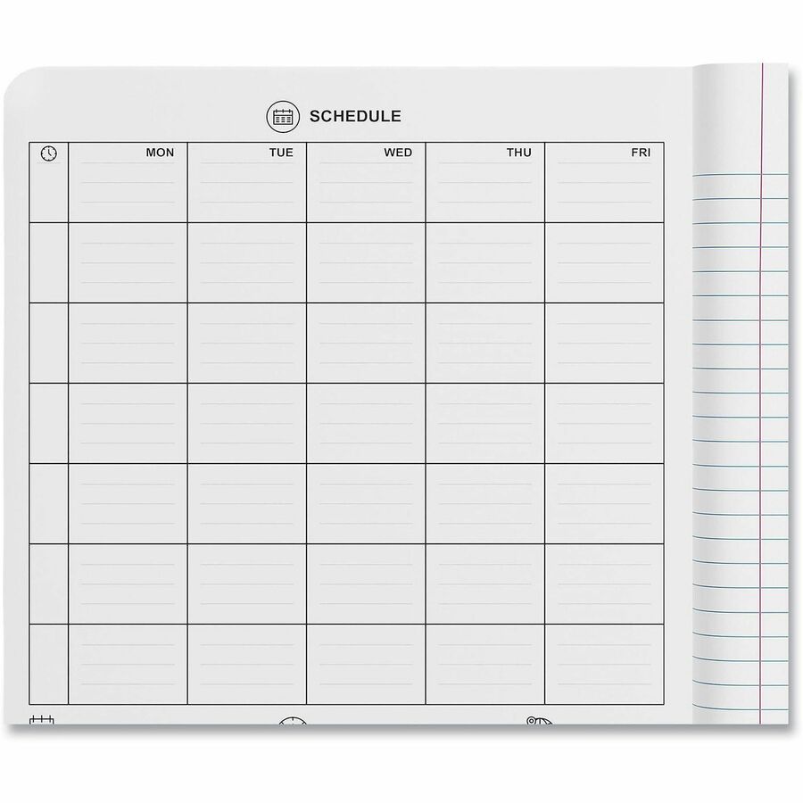 Image of Universal® Composition Book, Medium/College Rule, Black Marble Cover, (100) 9.75 x 7.5 Sheets