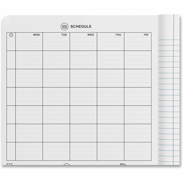 Image of Universal® Composition Book, Medium/College Rule, Black Marble Cover, (100) 9.75 x 7.5 Sheets
