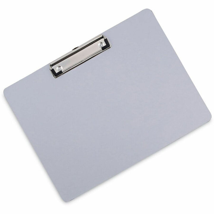 Image of Universal UNV40302 Clipboard, 0.50" Clip Capacity, Storage for Paper, 11" x 8 1/2" Sheet Size, Plastic, Silver, 1 Each