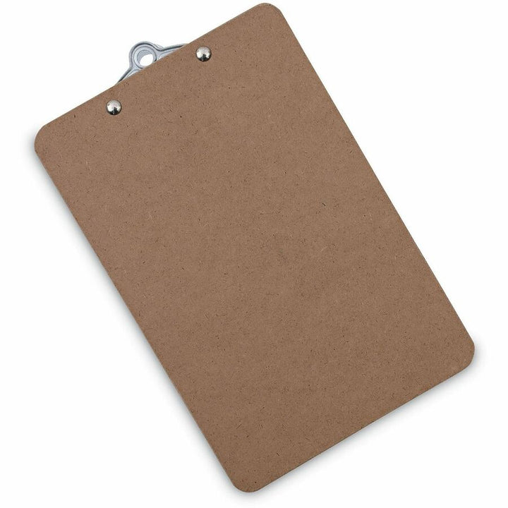 Image of Universal UNV05610VP Clipboard, 0.75" Clip Capacity, Storage for Document, Form, Paper, 5" x 8" Sheet Size, Hardboard, Brown, 3 / Pack