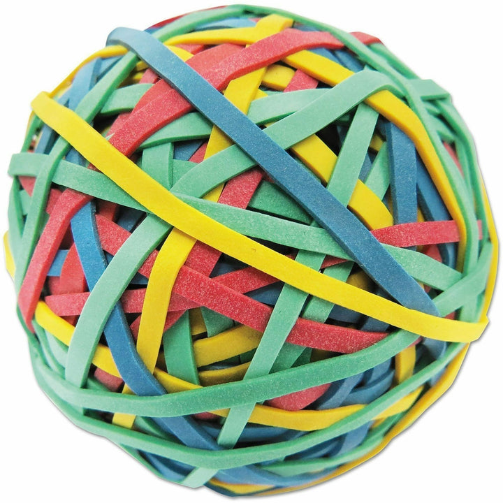 Image of Universal® Rubber Band Ball, 3" Diameter, Size 32, Assorted Colors, 260/pack