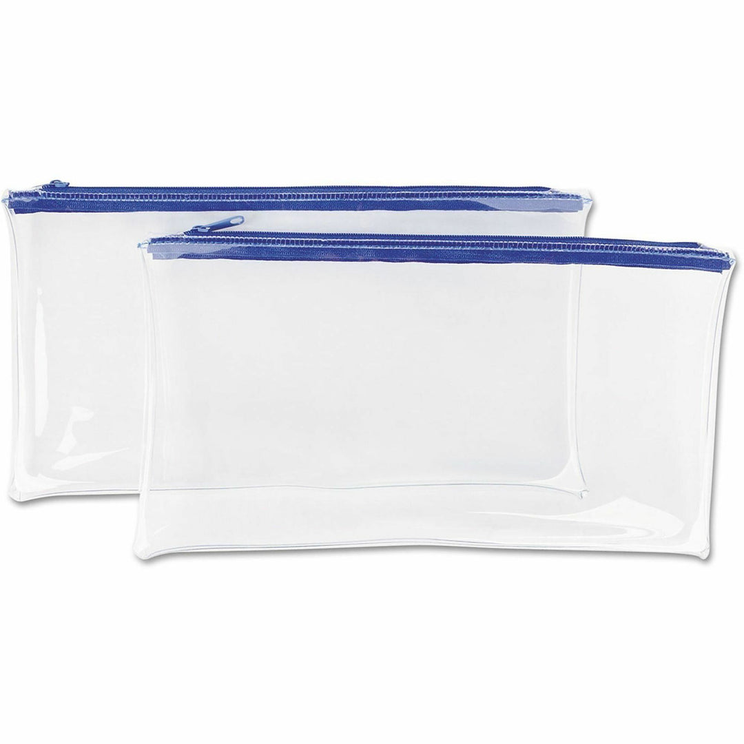 Image of Universal UNV69025 Cash Case, Plastic, Polyethylene Body, 6" H x 11" Width, 2 / Pack