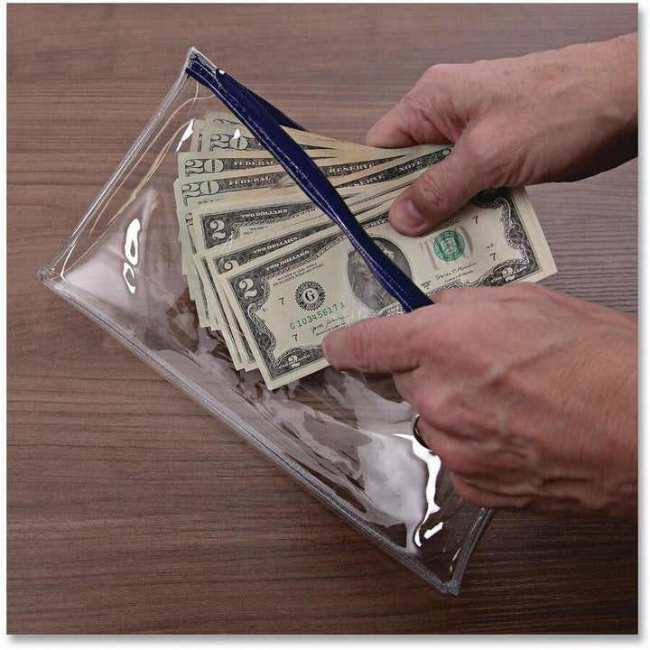 Image of Universal UNV69025 Cash Case, Plastic, Polyethylene Body, 6" H x 11" Width, 2 / Pack