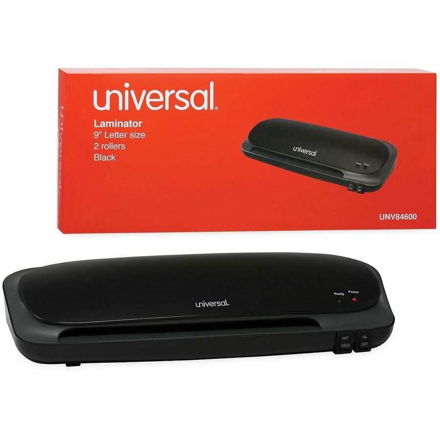 Image of Universal® Deluxe Desktop Laminator, Two Rollers, 9" Max Document Width, 5 Mil Max Document Thickness