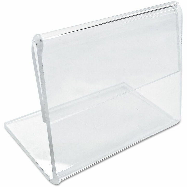 Image of Universal UNV76861 Sign Holder, Rectangular Shape, Side-loading, Durable, Dirt Resistant, Damage Resistant, Plastic, Styrene, 10