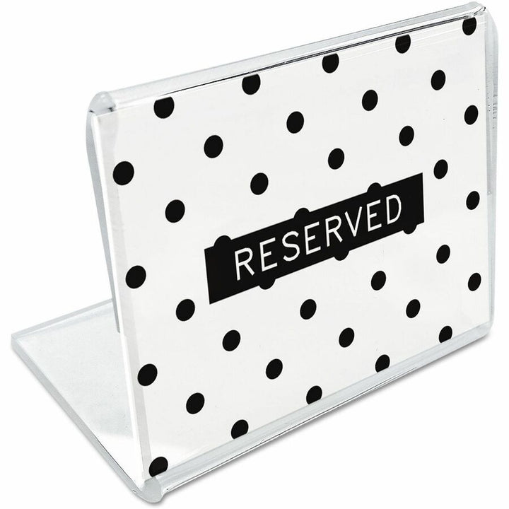 Image of Universal UNV76861 Sign Holder, Rectangular Shape, Side-loading, Durable, Dirt Resistant, Damage Resistant, Plastic, Styrene, 10