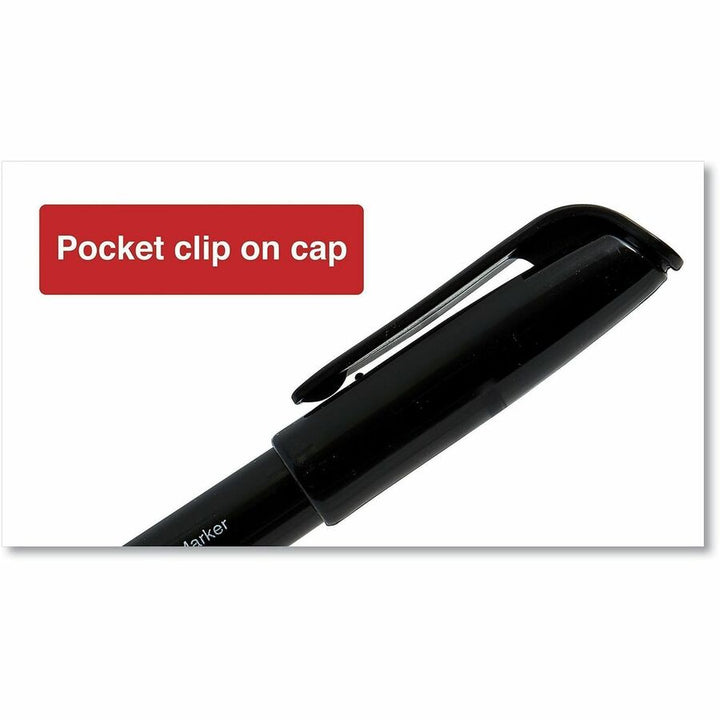 Image of Universal UNV07074 Pen-Style Permanent Marker Value Pack, Fine Bullet Tip, Black, 60/Pack, Black Ink, General Purpose, 60 / Pack