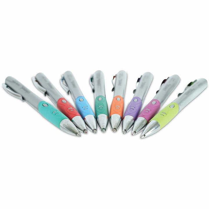 Image of Universal 39725 Comfort Grip Gel Pen, 0.7 mm Medium Conical Pen Point, Retractable, Assorted Ink, Water Based, Assorted Barrel, 1 Set