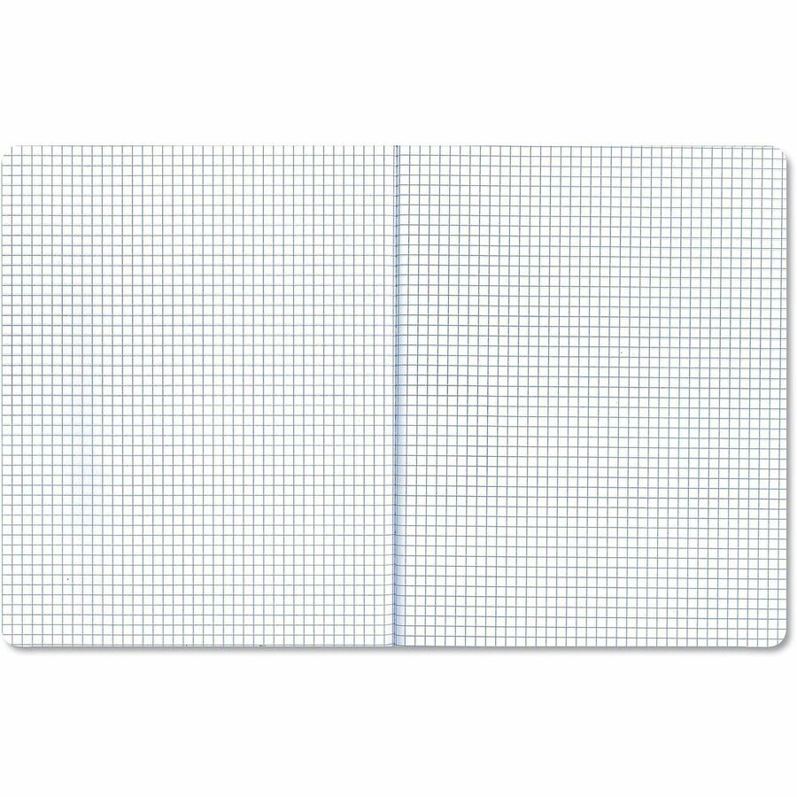 Image of Universal® Quad Rule Composition Book, Quadrille Rule (4 sq/in), Black Marble Cover, (100) 9.75 x 7.5 Sheets