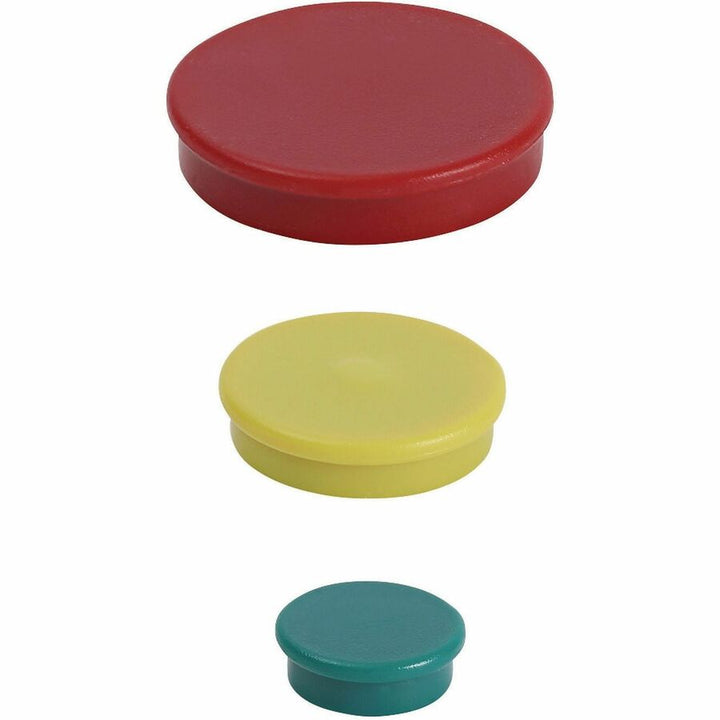 Image of Universal UNV31251 Board Magnet, Circle, Heavy Duty, 30 / Pack, Assorted, Blue, Green, Red, White, Yellow