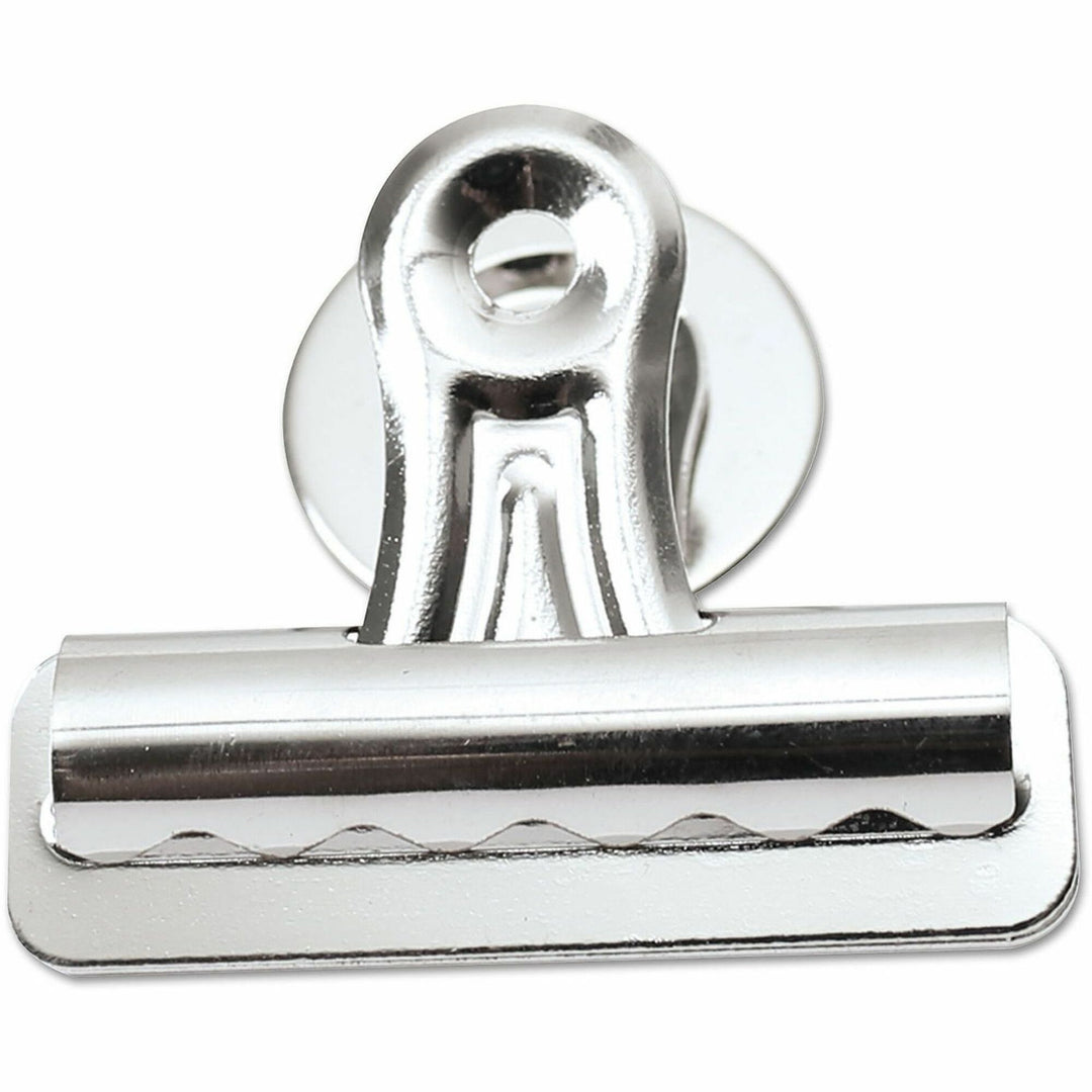 Image of Universal UNV31261 Bulldog Magnetic Clips, Medium, Nickel, 12/Pack