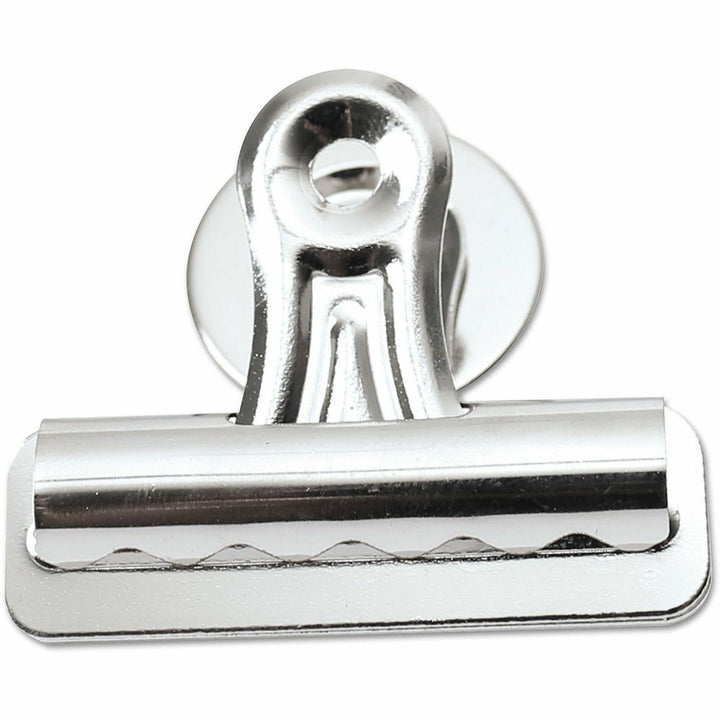 Image of Universal UNV31261 Bulldog Magnetic Clips, Medium, Nickel, 12/Pack
