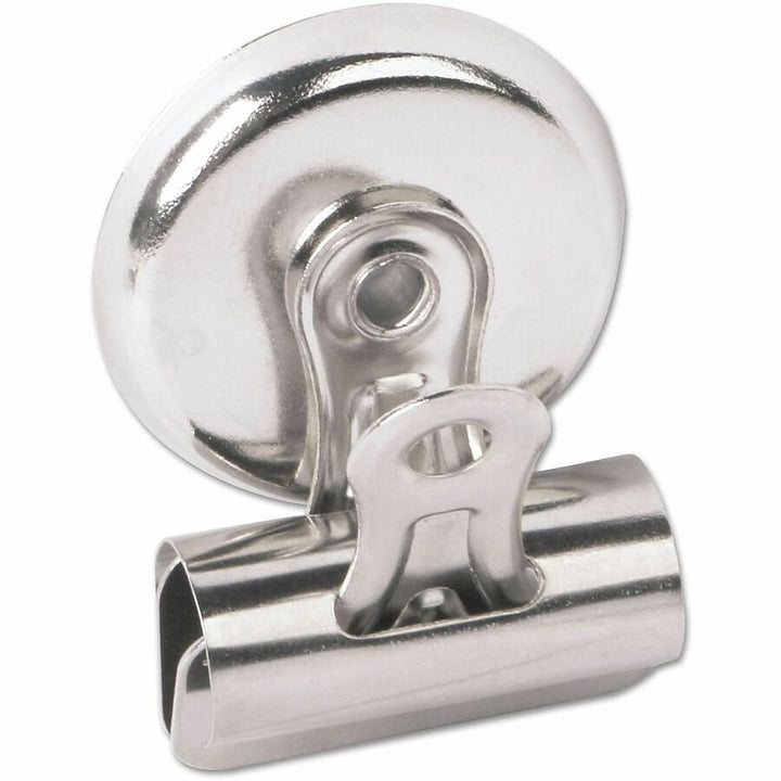 Image of Universal UNV31261 Bulldog Magnetic Clips, Medium, Nickel, 12/Pack