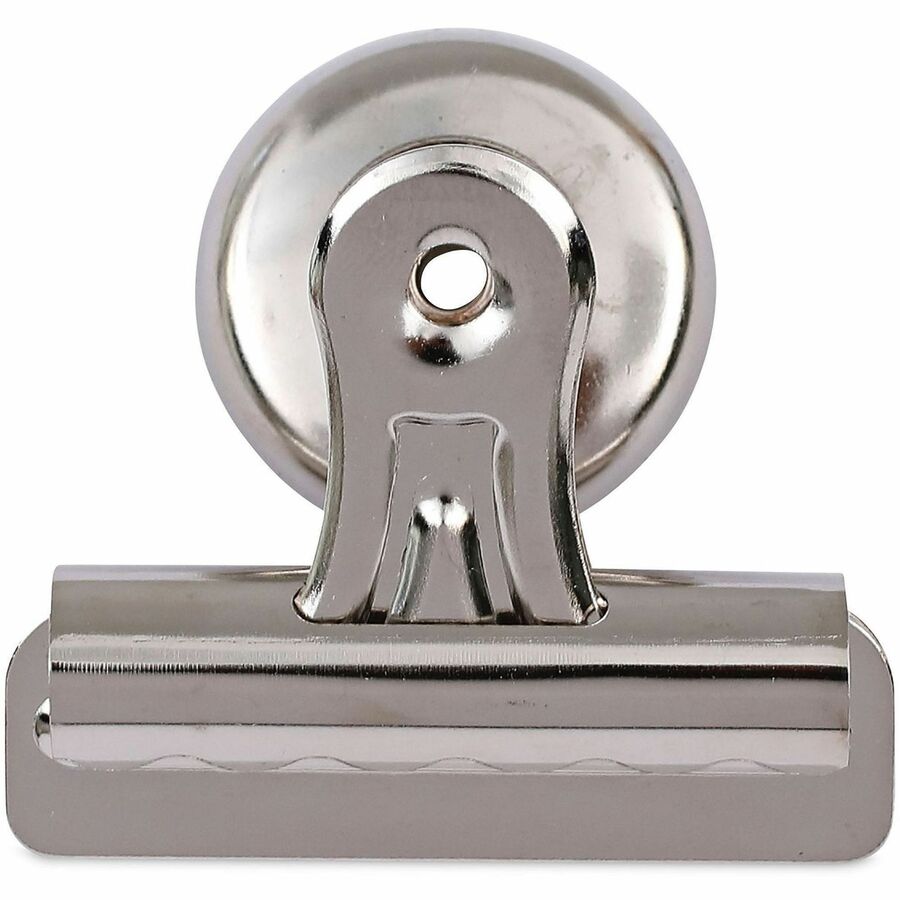 Image of Universal UNV31261 Bulldog Magnetic Clips, Medium, Nickel, 12/Pack