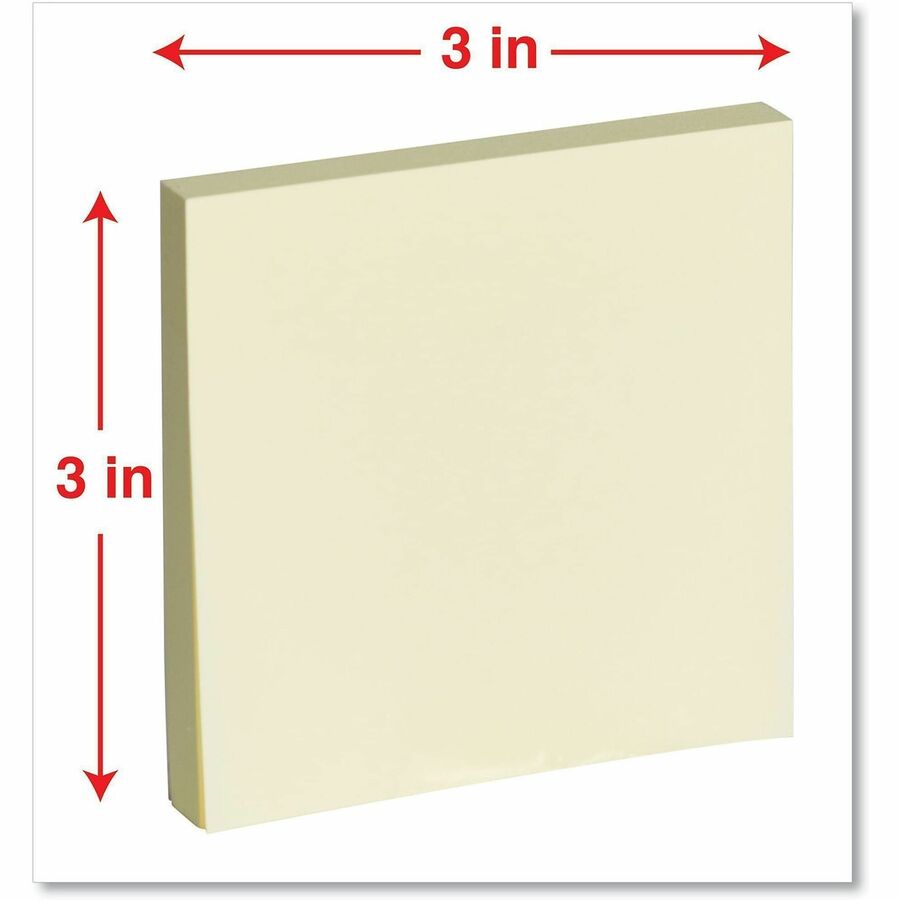 Image of Universal UNV35695 Notepad, 90 Sheets, 3" x 3" Sheet Size, Assorted Pastel Paper, Paper Cover, 24 / Pack