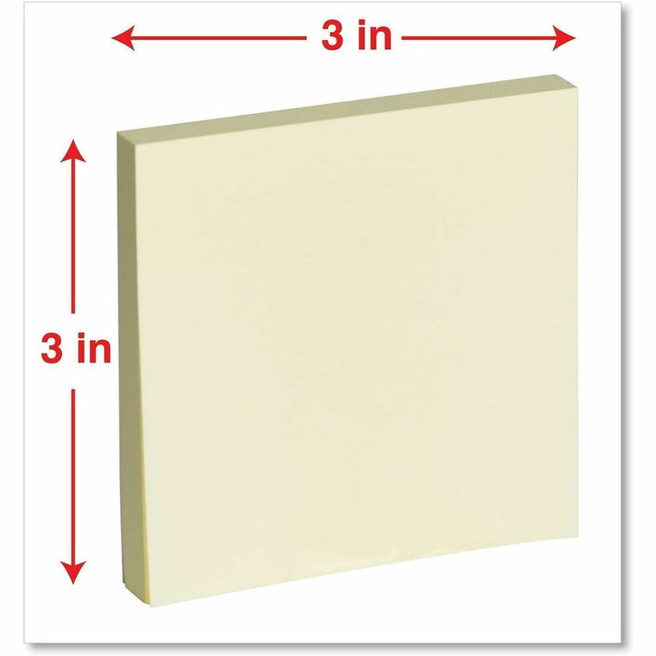 Image of Universal UNV35695 Notepad, 90 Sheets, 3" x 3" Sheet Size, Assorted Pastel Paper, Paper Cover, 24 / Pack
