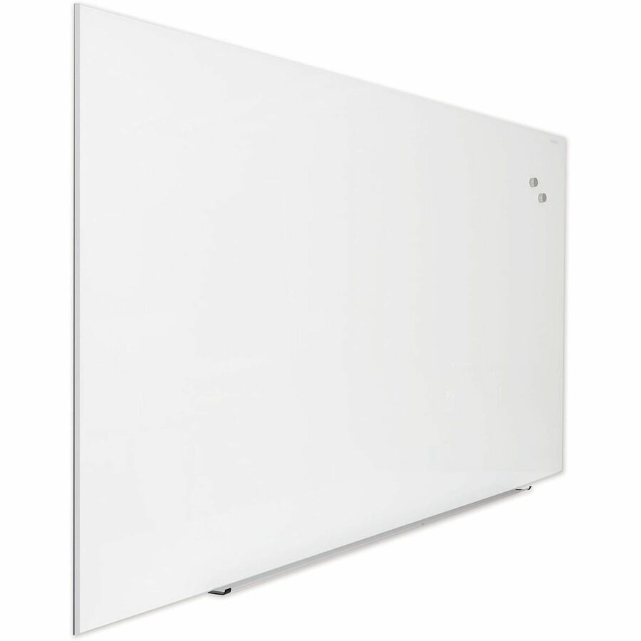 Image of Universal® Frameless Magnetic Glass Marker Board, 72" x 48", White Surface
