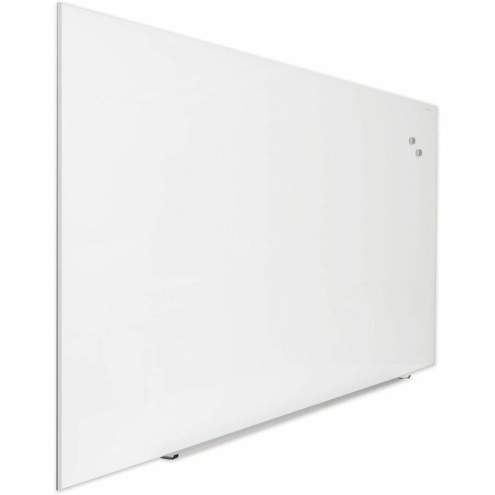 Image of Universal® Frameless Magnetic Glass Marker Board, 72" x 48", White Surface