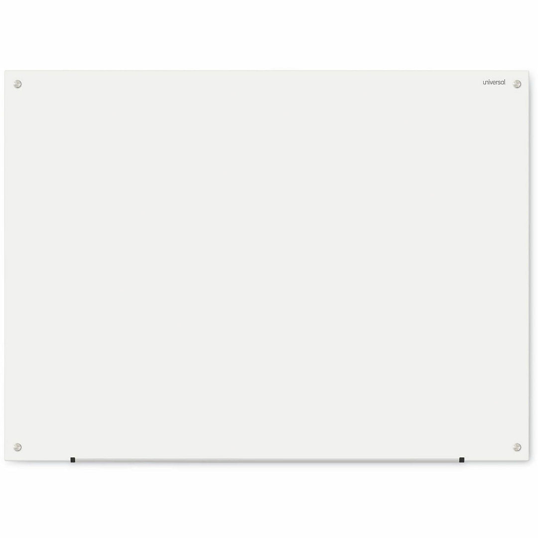 Image of Universal® Frameless Glass Marker Board, 48" x 36", White Surface
