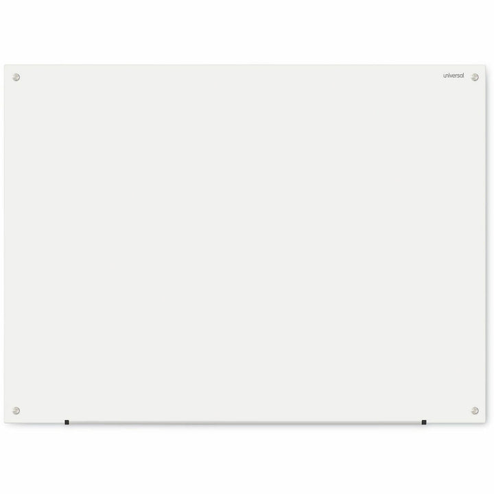 Image of Universal® Frameless Glass Marker Board, 48" x 36", White Surface