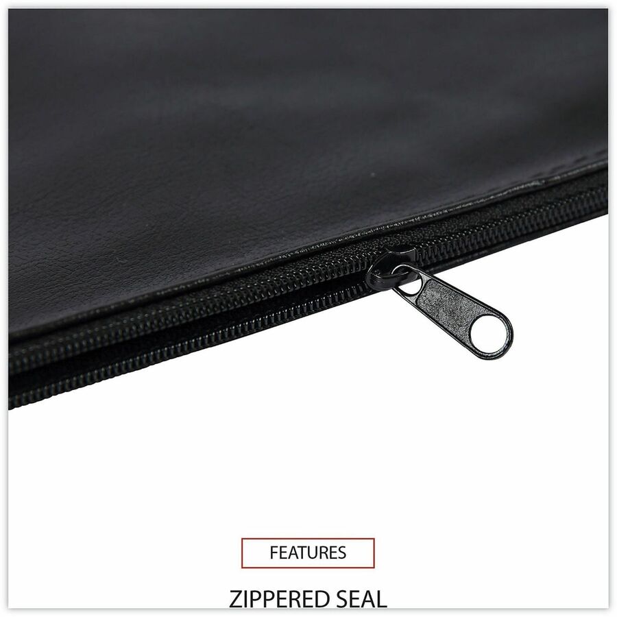 Image of Universal UNV69021 Cash Case, PU Leather Body, 6" H x 11" Width, 2 / Pack