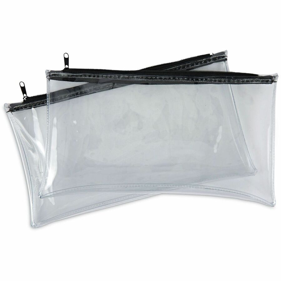 Image of Universal UNV69026 Cash Case, Plastic, Polyethylene Body, 6" H x 11" Width, 2 / Pack